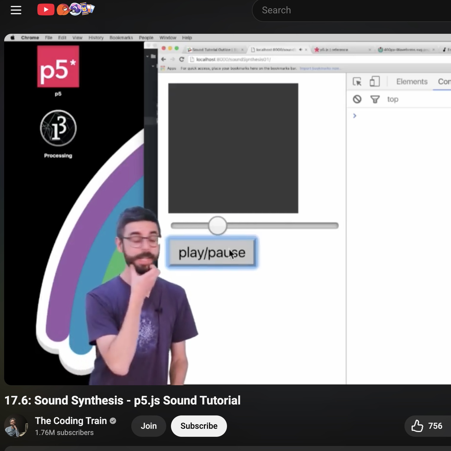 This is my process of learning p5 code.